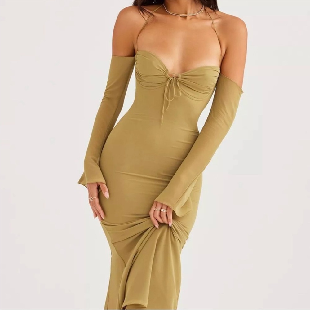 House of CB off the shoulder midi dress